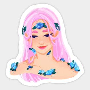 Growth - Pink and Blue Sticker